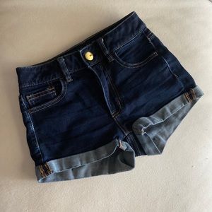 American Eagle High-rise Shortie Size 00 - Dark Blue